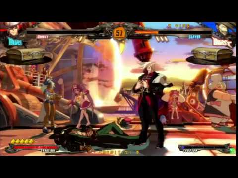 GGXrdR 8/27/2015 Mikado - Satou (Johnny) VS Tanabata (Slayer)