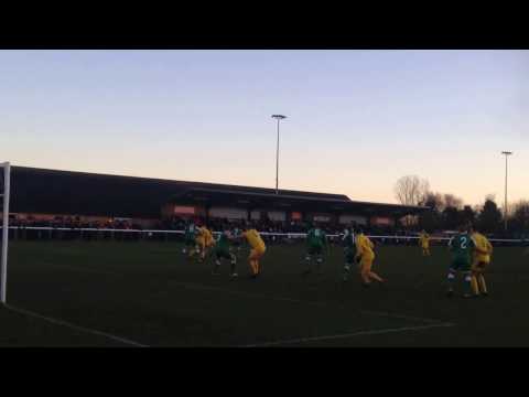 Biggleswade Town 1-2 Hitchin Town - Free Kick out wide