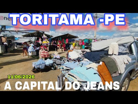 FEIRA DE ROUPA NAS RUAS DE TORITAMA -PE A FEIRA DA VILMA NA CAPITAL DO JEANS 11/06/2026 