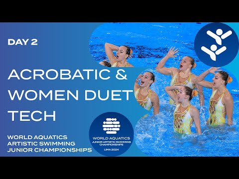 Incredible Team Acrobatics & Women Duet Tech | Junior World Aquatics 2024