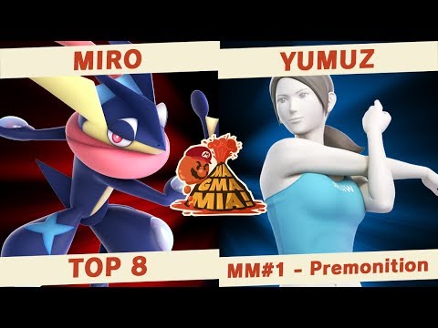 miro(Greninja) vs Yumuz (Wii Fit Trainer) - TOP 8 - MAGMA MIA! #1 Premonition