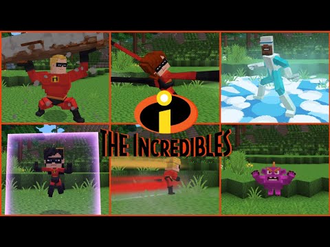 Minecraft - All Super Powers in The Incredibles DLC