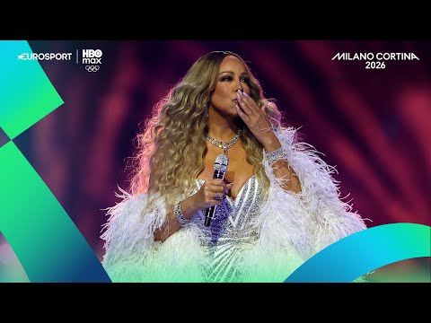 MARIAH CAREY apre la Cerimonia sulle note di "Nel blu, dipinto di blu" | #MilanoCortina2026