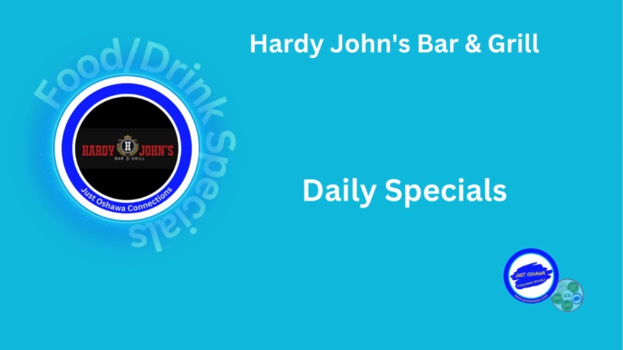 Hardy John's Bar & Grill Daily Food/Drink Specials Feb 2024