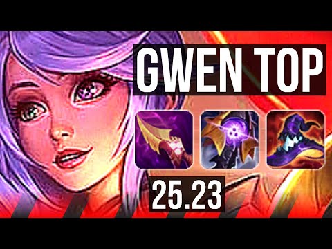 GWEN vs NASUS (TOP) | 69% winrate, 8 solo kills, Legendary | EUW Diamond | 25.23