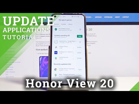 How to Update Apps in Honor View 20 - App Version