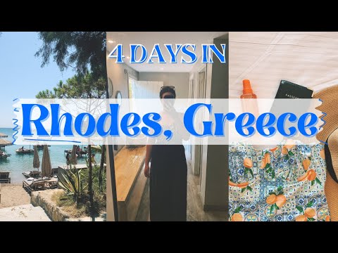 4 DAYS IN RHODES, GREECE TRAVEL GUIDE: Old Town Rhodes, Faliraki, Gyros and Santa Marina Beach Club