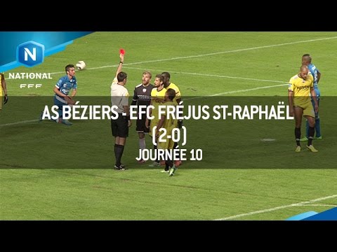 J10 : AS Béziers - EFC Fréjus Saint-Raphaël (2-0), le résumé