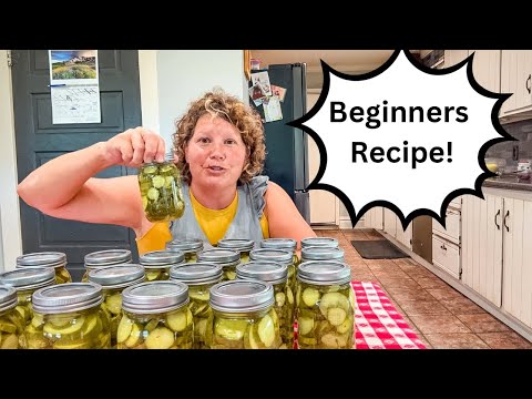 RuthAnn's CRISPY Hamburger Dill Pickles, Canning Recipe for Beginners 