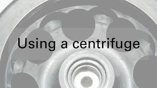Using and balancing a centrifuge