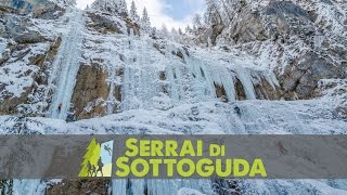 preview picture of video 'Dolomiti, canyon Serrai di Sottoguda in Inverno | Marmolada'
