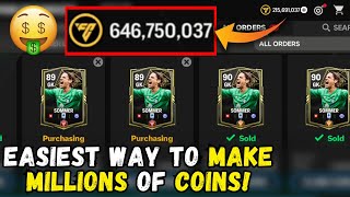 BEST WAY TO MAKE MILLIONS OF COINS IN FC MOBILE! THIS MARKET TRICK IS INSANE!