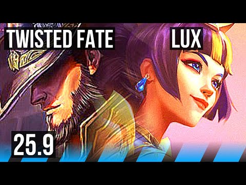 TWISTED FATE vs LUX (MID) | 10/2/17, Legendary | NA Master | 25.9