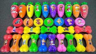 Paw Patrol Rainbow Slime🌈 Ultimate Mixing Clay with Chase, Marshall & Skye! Colorful ASMR 💖