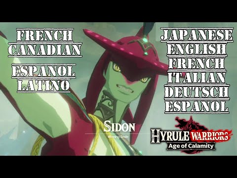 Sidon All 8 Voices Comparison - Hyrule Warriors: Age of Calamity
