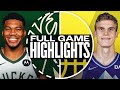 Game Recap Bucks 125 Jazz 110