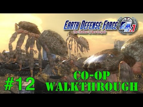 Earth Defense Force 4.1: The Shadow of New Despair (Full CoOp WalkthroughGameplay) - Part 12 (55-59)