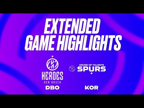 Heroes Den Bosch vs. House of Talents Kortrijk Spurs Extended Game Highlights