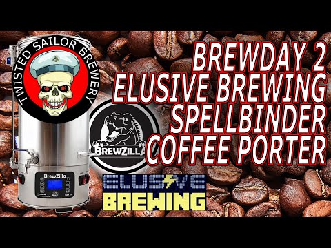 Spellbinding! Elusive Brewing's Coffee Porter Magic All-Grain Glory with Malt Miller and Brewzilla!"