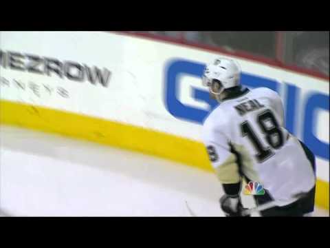 James Neal 2nd goal. Pittsburgh Penguins vs Philadelphia Flyers 4/15/12 NHL Hockey