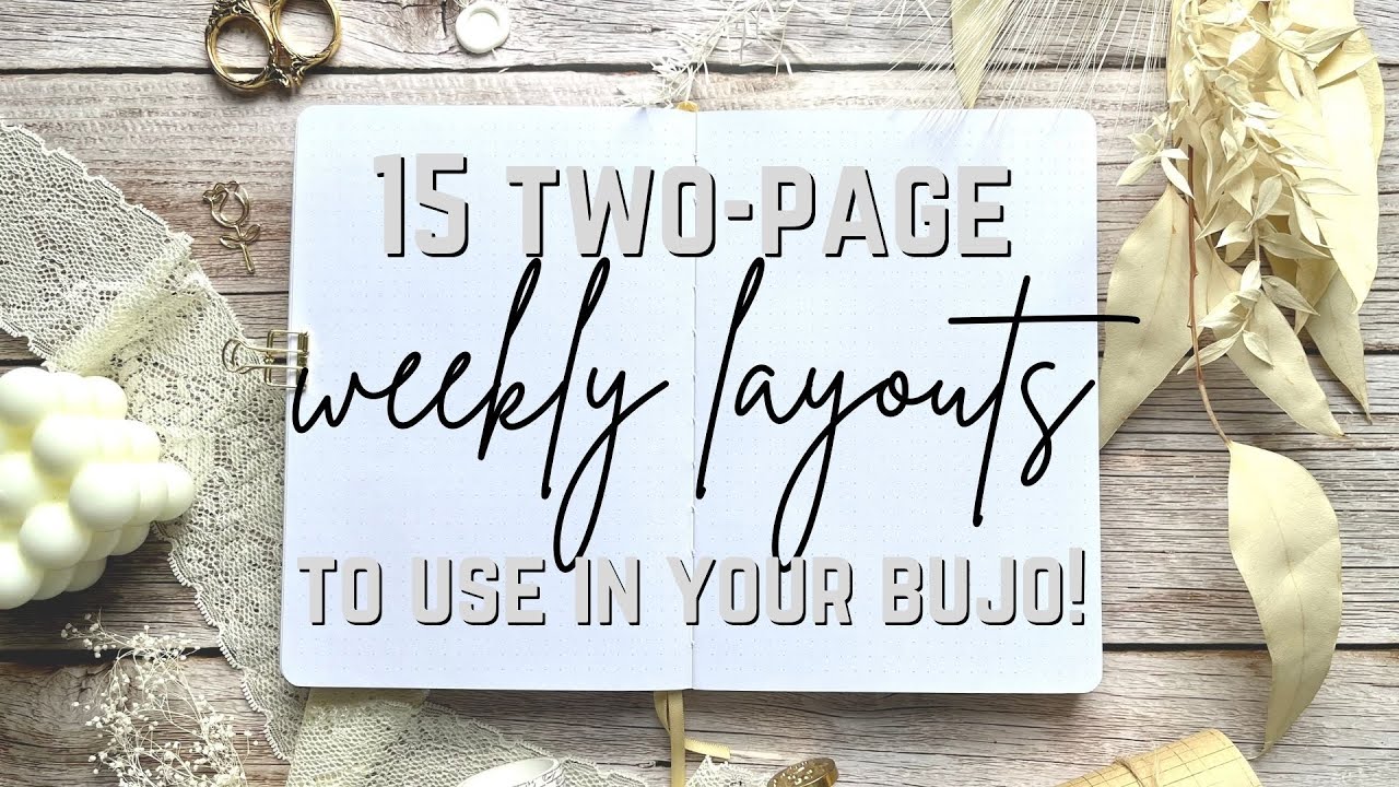 15 Weekly Layouts to Use or Try Out in your Bullet Journal Today! | wiscobujo