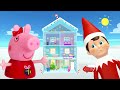 Peppa Pig Game Elf On The Shelf Hiding In Snow Toys