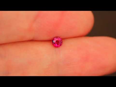 4 mm round unheated ruby...with AGL brief
