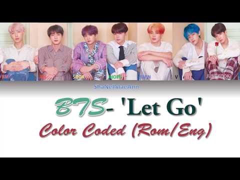 BTS 'Let Go' Instrumental Color Coded (Rom/Eng) Lyrics #KpopInstrumentals
