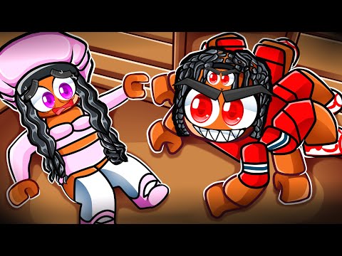 Surviving an EVIL SPIDER in Roblox!