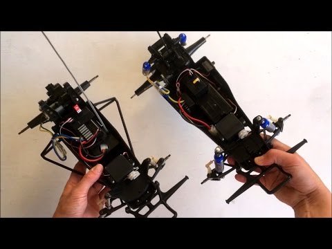 Tamiya Grasshopper vs Rising Fighter (Grasshopper II) Part 1: Chassis Comparison