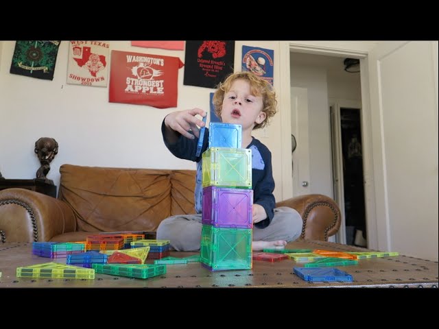 Vídeo relacionado con GraceDuck 40 Piezas Magnéticas con Figuras y Bloques Magnéticos, Action Figures Giratorias, Juguetes Stem Montessori para Niños, Regalo para Niños y Niñas a Partir de 3+ Años