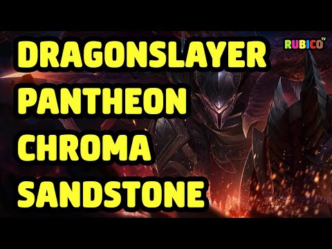 DRAGONSLAYER PANTHEON CHROMA SANDSTONE SKIN SPOTLIGHT - LEAGUE OF LEGENDS