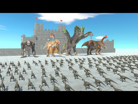 GIANTS Defend Medieval Castle in Sky - Animal Revolt Battle Simulator
