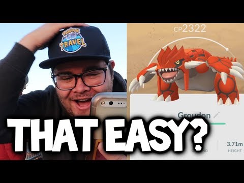 Is GROUDON the EASIEST Legendary Pokémon to Catch in Pokémon GO?! Video