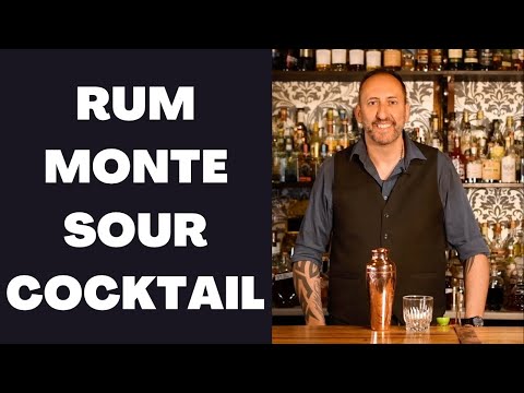 Rum Monte Sour Cocktail/ Let's Talk Drinks