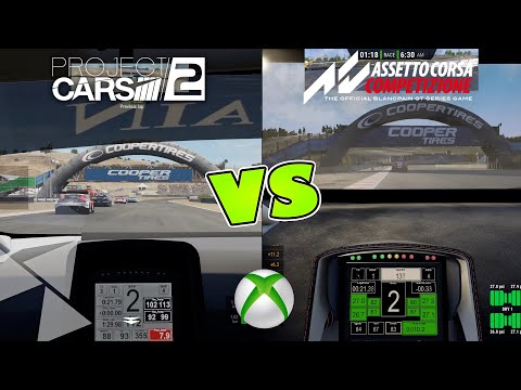 Assetto Corsa Competizione Vs Project Cars 2 Xbox One X Comparison 4K@60fps