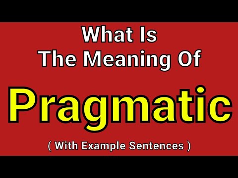 Meaning Of Pragmatic | Pragmatic | English Vocabulary | Most Common Words in English