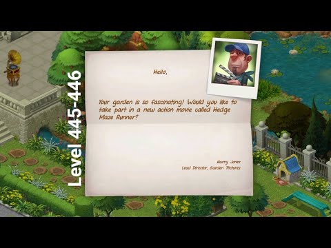 Gameplay Gardenscapes Level 445-446
