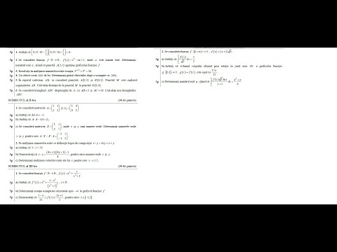 Bacalaureat 2021 - Rezolvare Model Tehnologic