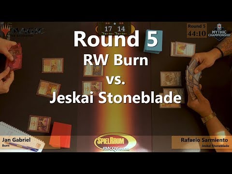 MCQ Coverage: Round 5 - Burn VS Jeskai Stoneblade - SpielRaum [EN]