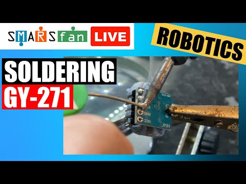 YouTube thumbnail for GY,271 Soldering and 3d printing a module to fit it to a SMARS Robot