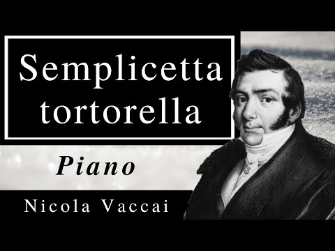 Semplicetta tortorella (N.Vaccai) Karaoke / Piano accompaniment