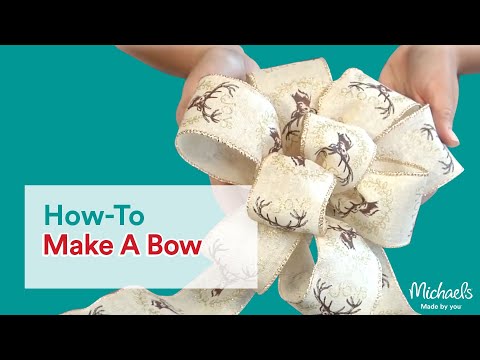 image-How to make a big beautiful bow?
