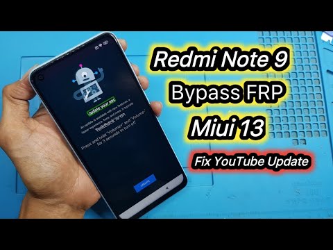 Redmi Note 9 Miui 13 Android 12 FRP Google Account Bypass Without Pc Fix YouTube Update