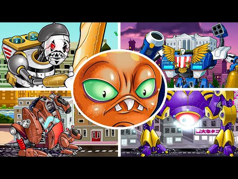 Octogeddon - All Bosses Fight Gameplay