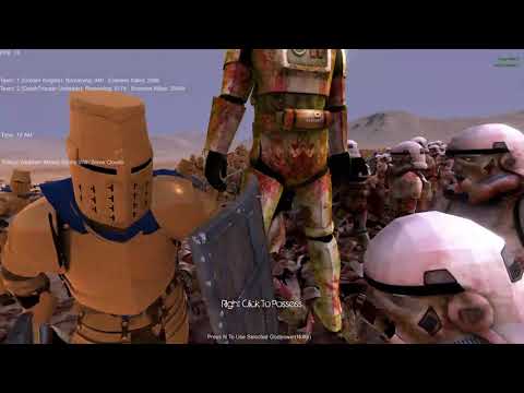 UEBS 1000 Golden Knights,+300 Spartans,+35,000 Zombies. vs 10 Death Troopers Undead