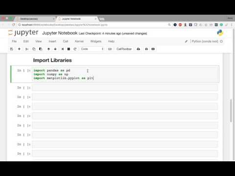 Data Analysis with Pandas and Python 01 15 Import Libraries into Jupyter Notebook