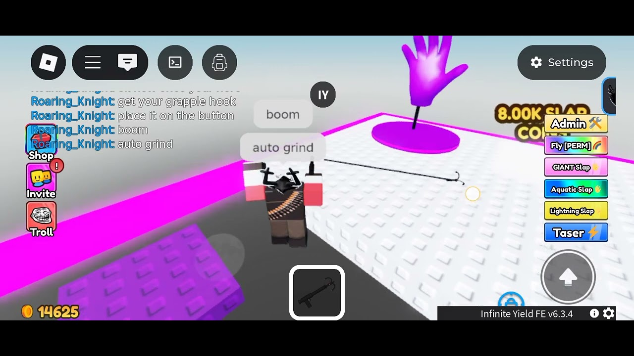 Super op glitch in unlimited slap tower