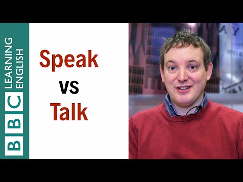 What's the difference between 'speak' and 'talk'? - English In A Minute