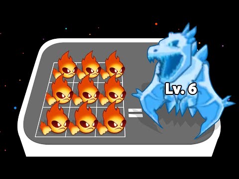 ELEMENTAL MONSTERS MERGE - Merge Master Monster Evolution, Merge Tactics, Android Merge Battle Games